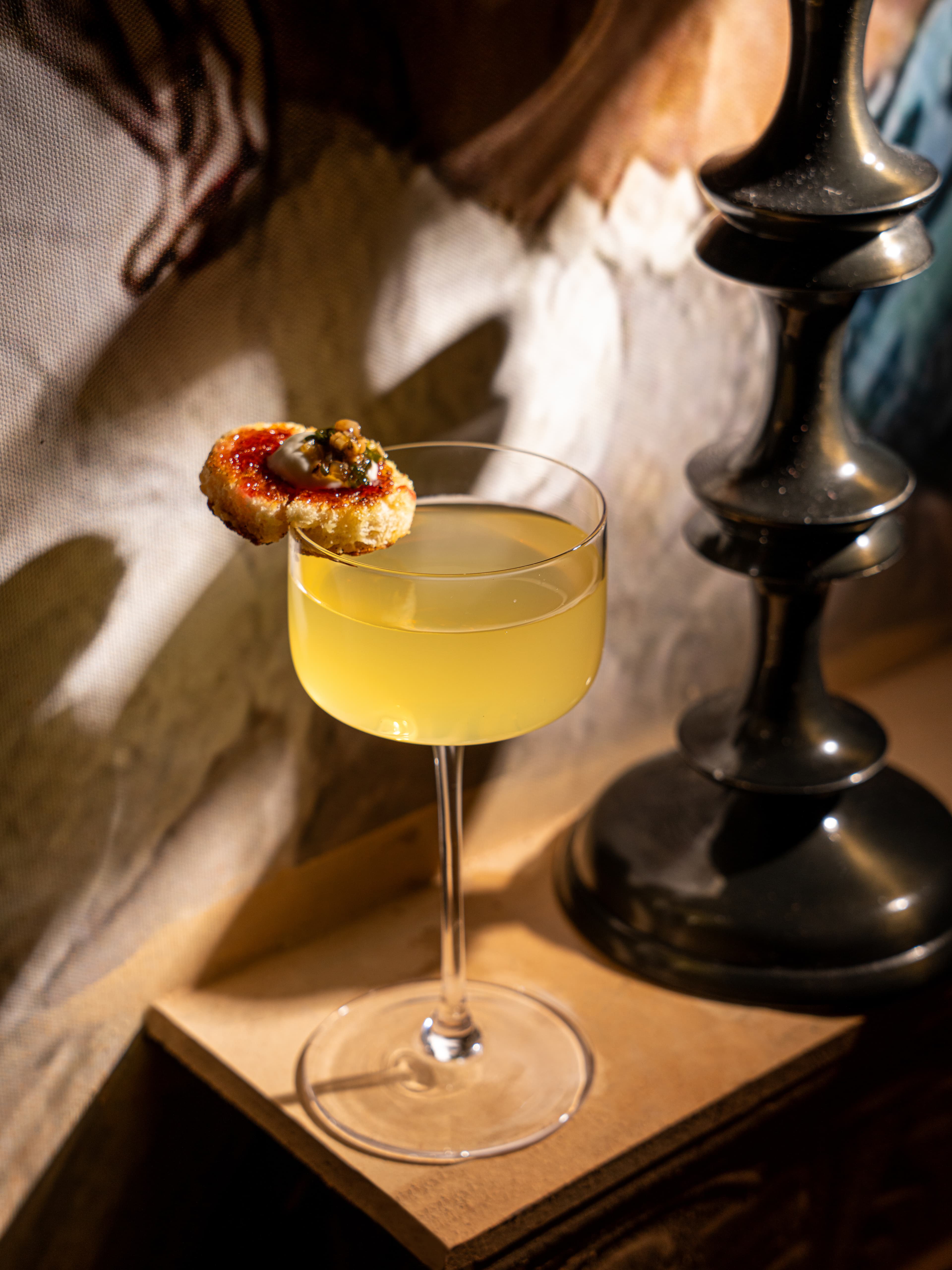 Elegant cocktail glass