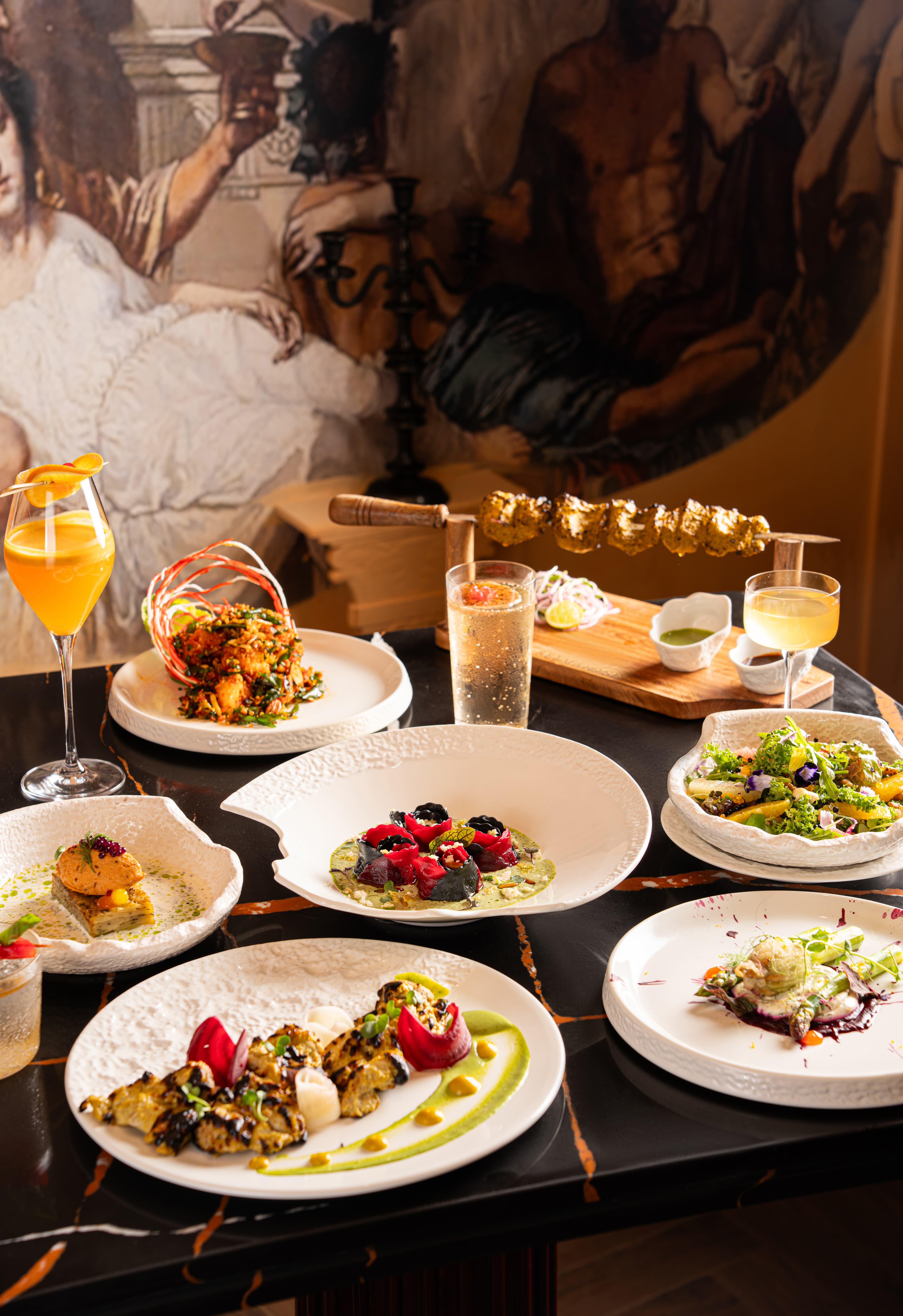 Elegant gourmet plate